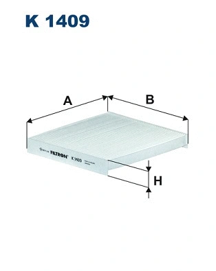 Filter, cabin air (K 1409)