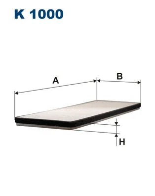 Filter, cabin air (K 1000)