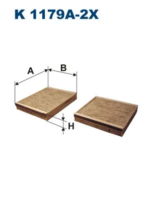 Filter, cabin air (K 1179A-2x)