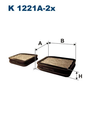 Filter, cabin air (K 1221A-2x)