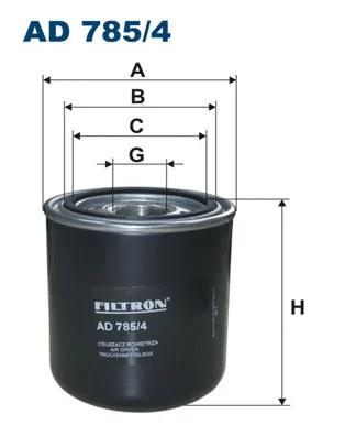 Air Dryer Cartridge, compressed-air system (AD 785/4)