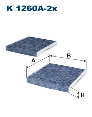 Filter, cabin air (K 1260A-2x)