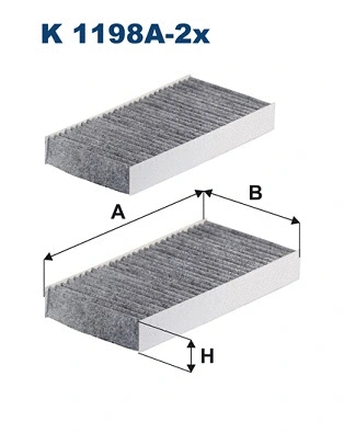 Filter, cabin air (K 1198A-2x)