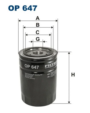 Oil Filter (OP 647)