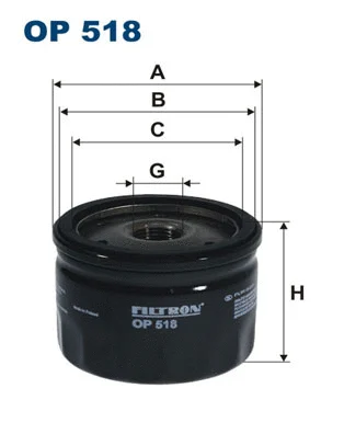 Oil Filter (OP 518)