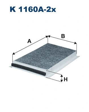 Filter, cabin air (K 1160A-2x)