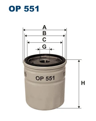 Oil Filter (OP 551)
