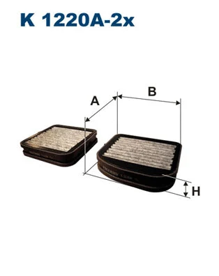 Filter, cabin air (K 1220A-2x)