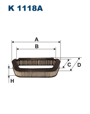 Filter, cabin air (K 1118A)