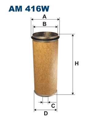 Secondary Air Filter (AM 416W)