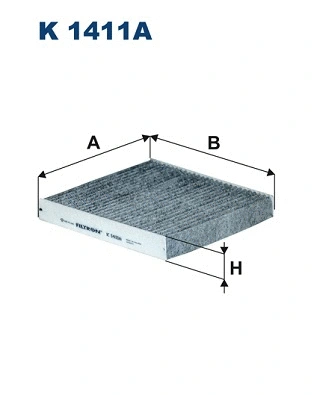 Filter, cabin air (K 1411A)