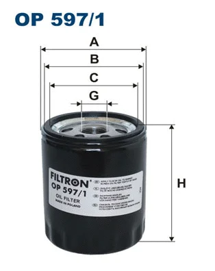 Oil Filter (OP 597/1)