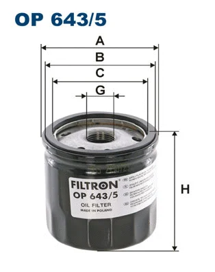 Oil Filter (OP 643/5)