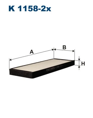 Filter, cabin air (K 1158-2x)