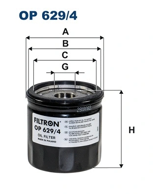 Oil Filter (OP 629/4)
