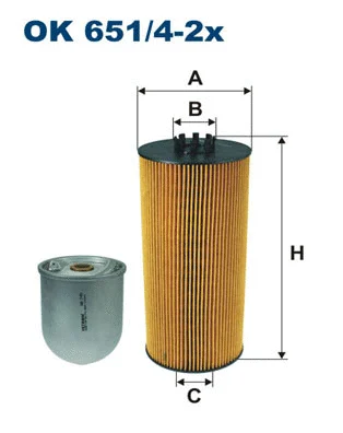 Oil Filter (OK 651/4-2x)