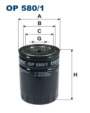 Oil Filter (OP 580/1)