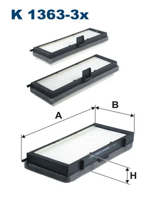 Filter, cabin air (K 1363-3x)