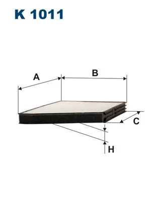 Filter, cabin air (K 1011)