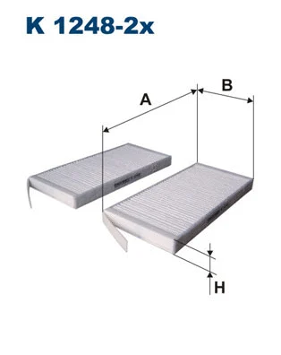 Filter, cabin air (K 1248-2x)