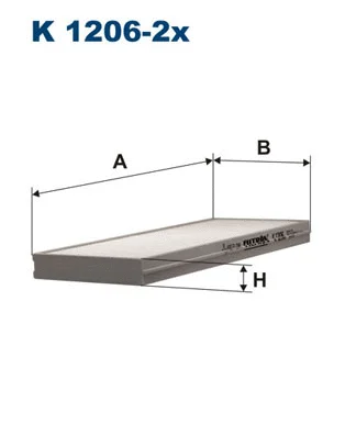 Filter, cabin air (K 1206-2x)