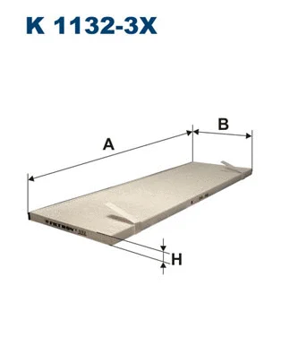 Filter, cabin air (K 1132-3x)
