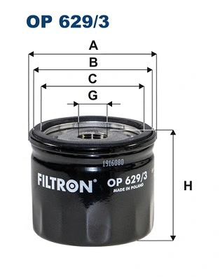 Oil Filter (OP 629/3)