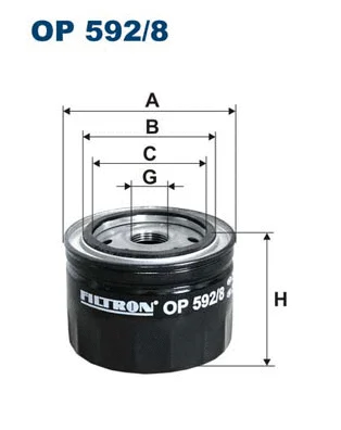 Oil Filter (OP 592/8)