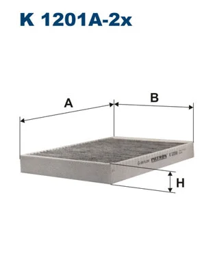 Filter, cabin air (K 1201A-2x)