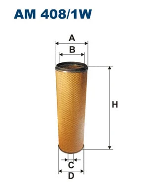 Secondary Air Filter (AM 408/1W)