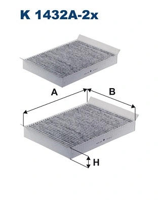 Filter, cabin air (K 1432A-2x)