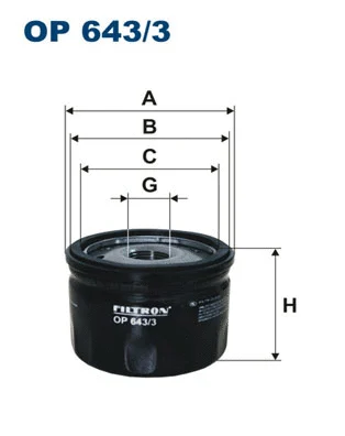 Oil Filter (OP 643/3)