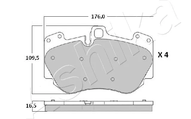 Brake Pad Set, disc brake (50-00-0919)