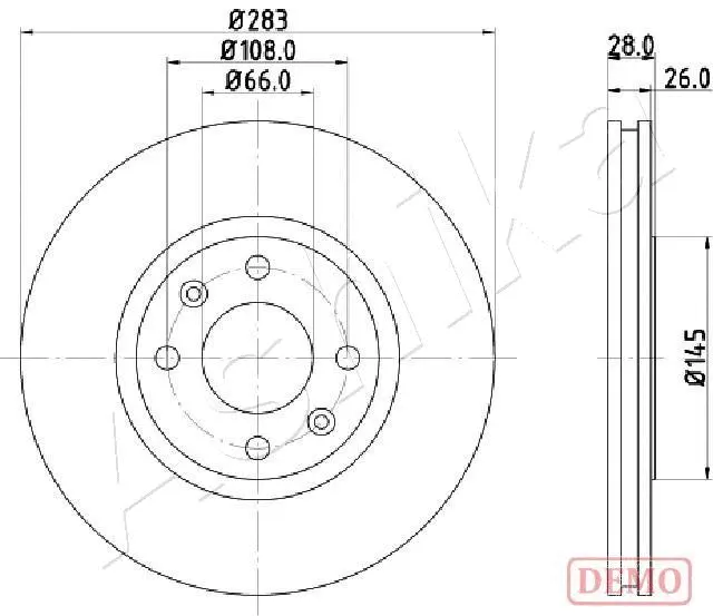 Brake Disc (60-00-0627C)