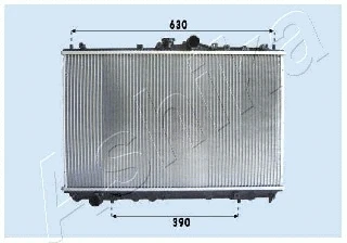 Radiator, engine cooling (RDA163027)