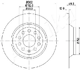 Brake Disc (61-00-0915)