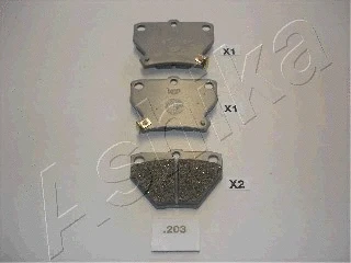 Brake Pad Set, disc brake (51-02-203)