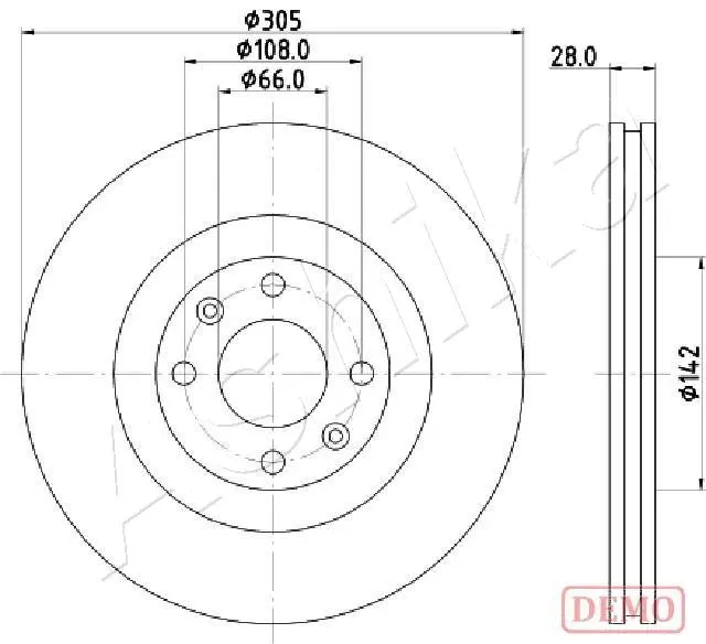Brake Disc (60-00-0631C)