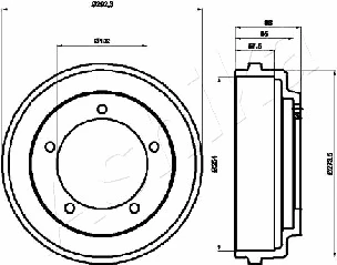 Brake Drum (56-00-0316)