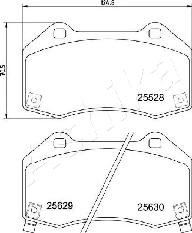 Brake Pad Set, disc brake (50-03-3004)