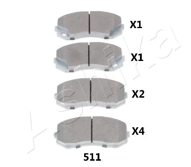 Brake Pad Set, disc brake (50-05-511)