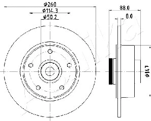 Brake Disc (61-00-0713)