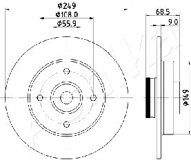 Brake Disc (61-00-0618)