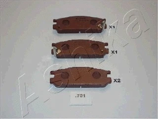 Brake Pad Set, disc brake (51-07-701)