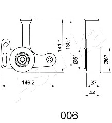 Tensioner, timing belt