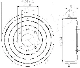 Brake Drum (56-00-0606)