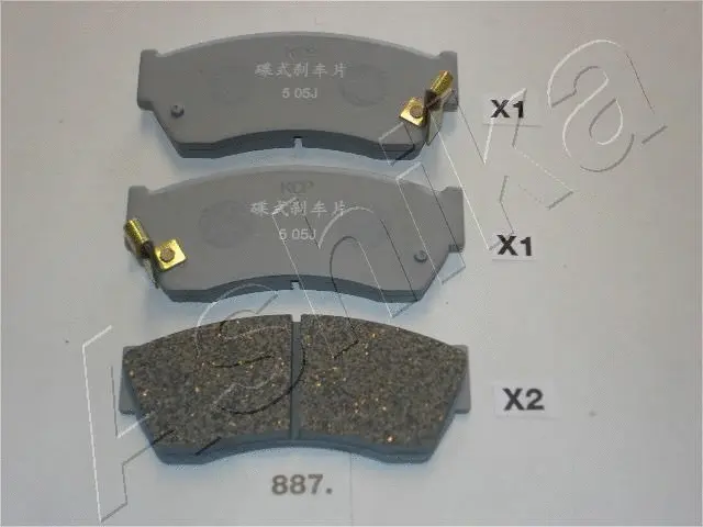 Brake Pad Set, disc brake (50-08-887)