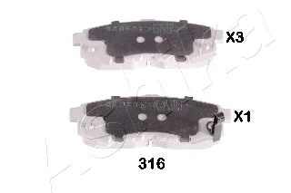 Brake Pad Set, disc brake (51-03-316)