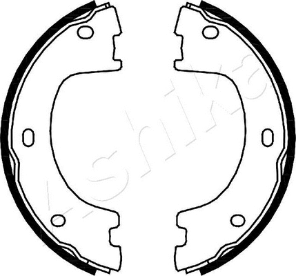 Brake Shoe Set, parking brake (55-00-0505)
