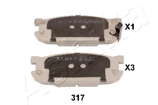 Brake Pad Set, disc brake (51-03-317)